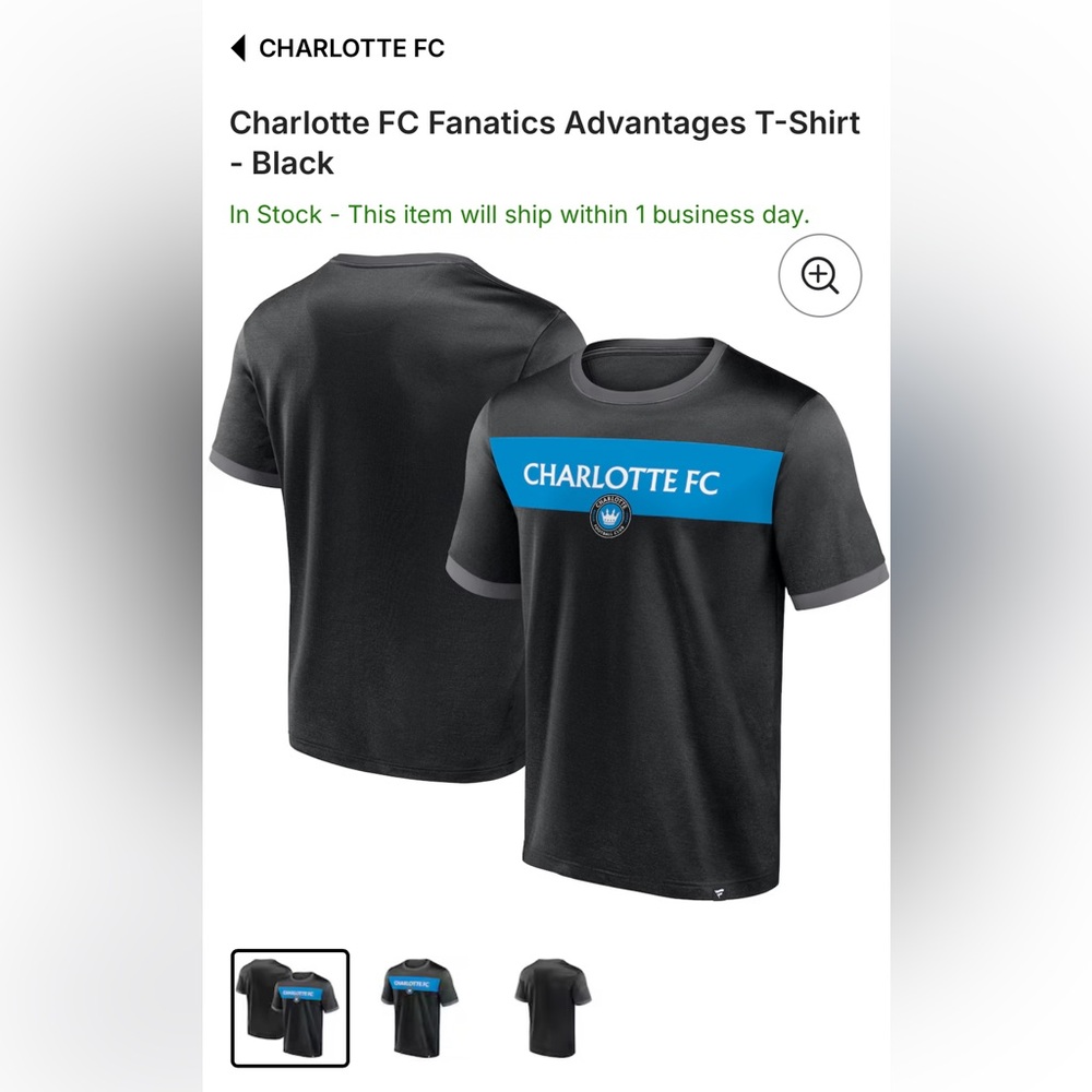 Fanatics Charlotte FC Advantages T-Shirt